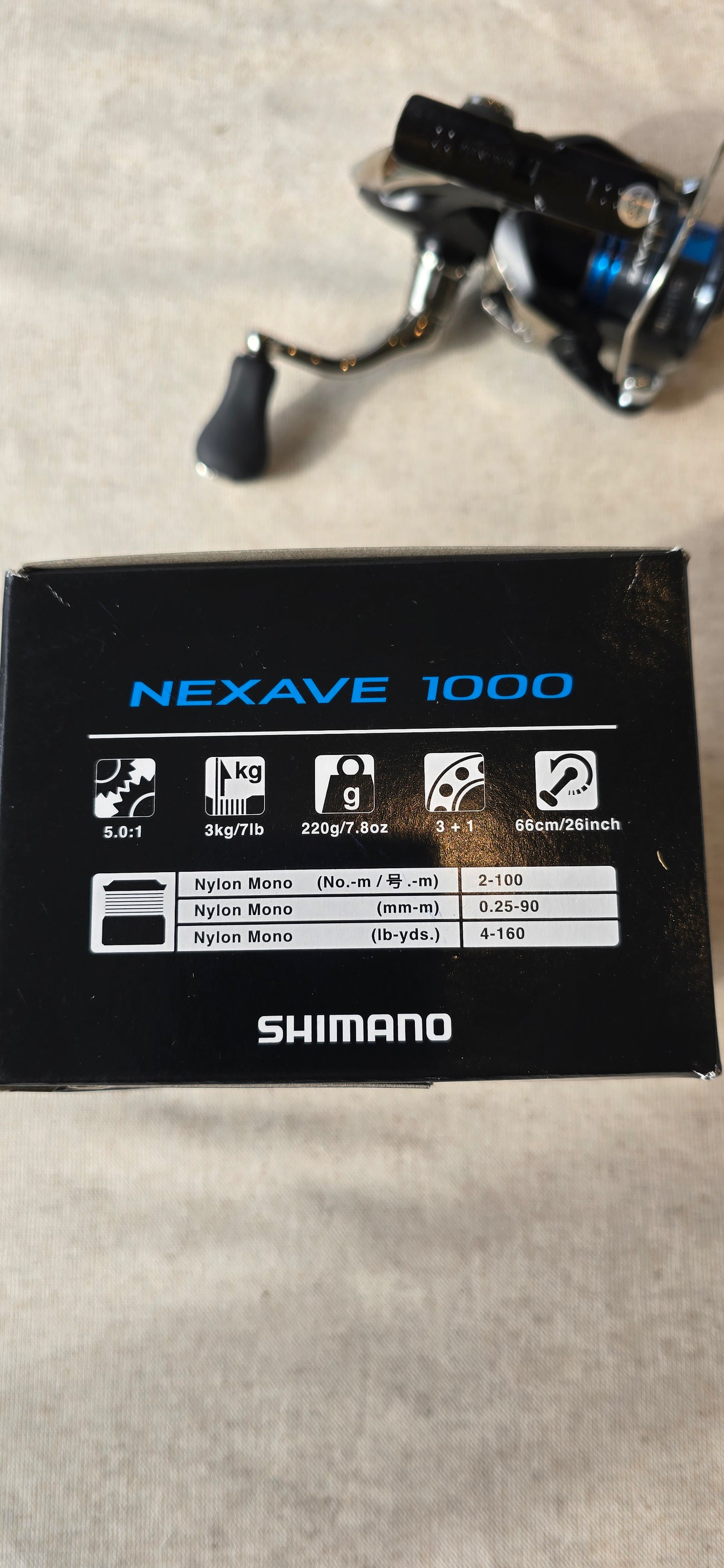 Daiwa Nexave 1000 Fixed Spool Reel.